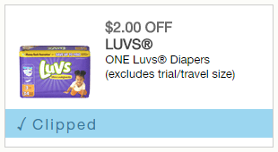 $2 Coupon for Luvs Diapers- Printable 