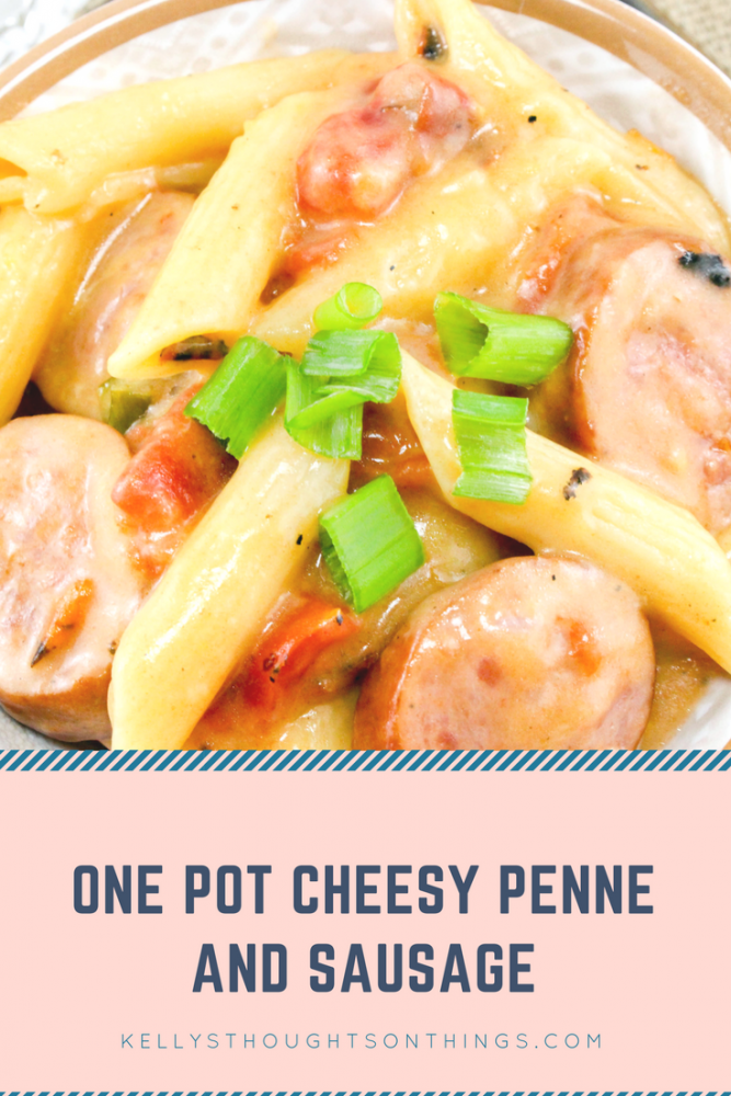 One Pot Cheesy Penne and Sausage Recipe