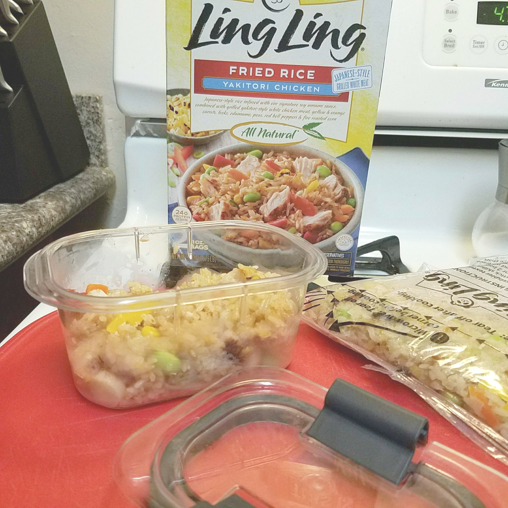 Baked Salmon and Ling Ling Fried Rice 