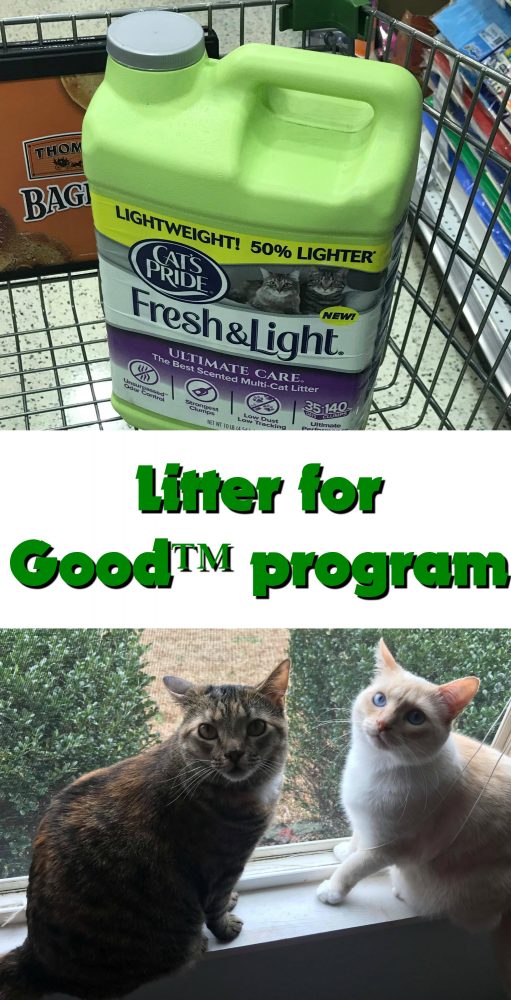 For every Cat's Pride Litter Fresh & Light® bought then a pound of Litter will be donated to local shelter. You can even nominate your local shelter by signing up for the free • Cat’s Pride® Club, which also has coupons and cat tips. #CatsPride #LitterForGood #ad https://ooh.li/3ec0dd2