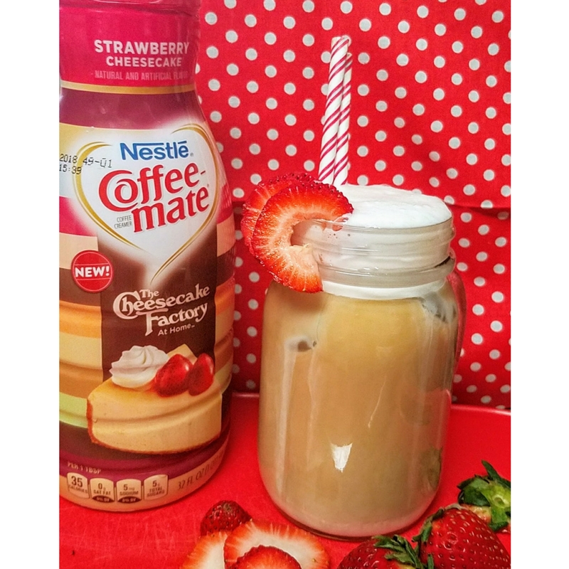 Iced Strawberry Cheesecake Iced Coffee