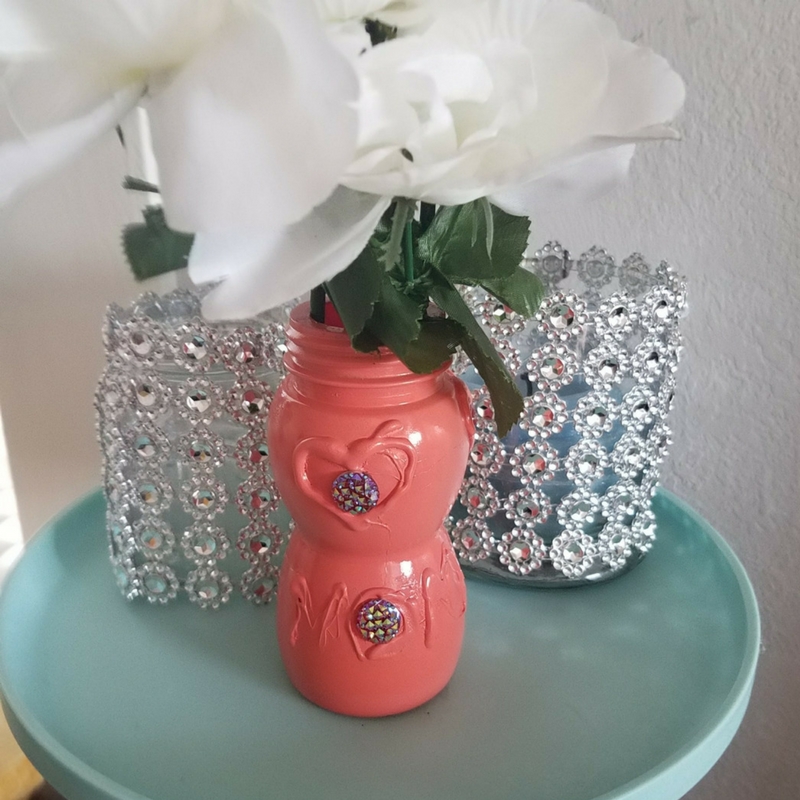 Reuse Juice Bottle For Mother's Day Vase-Easy Kid Project