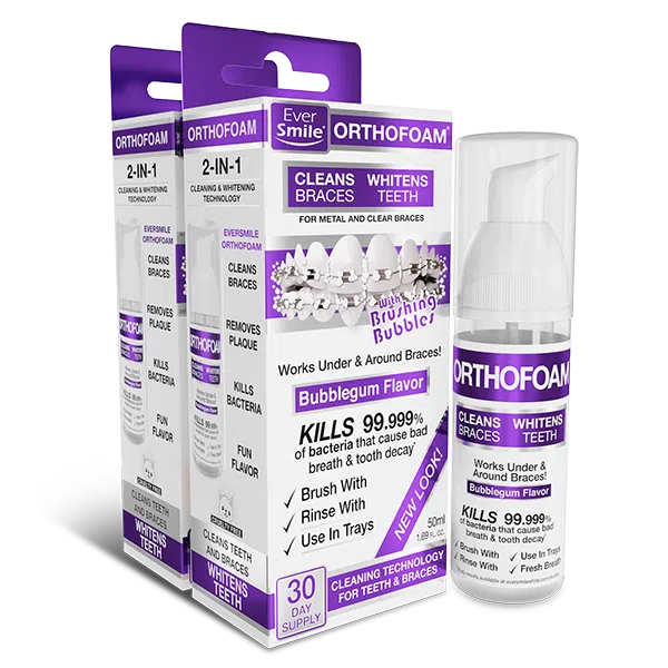 Clean and Brighten Your Teeth Under Braces with EverSmile OrthoFoam 1