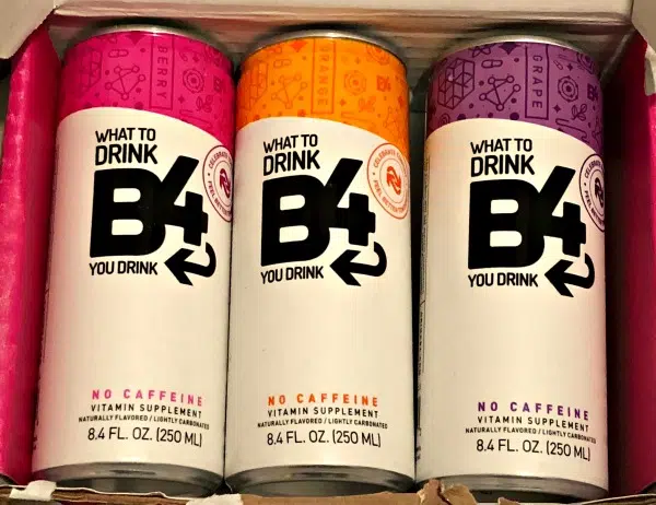 Get Up and Get Stuff Done After Drinking Alcohol with B4 Supplement Drinks 1