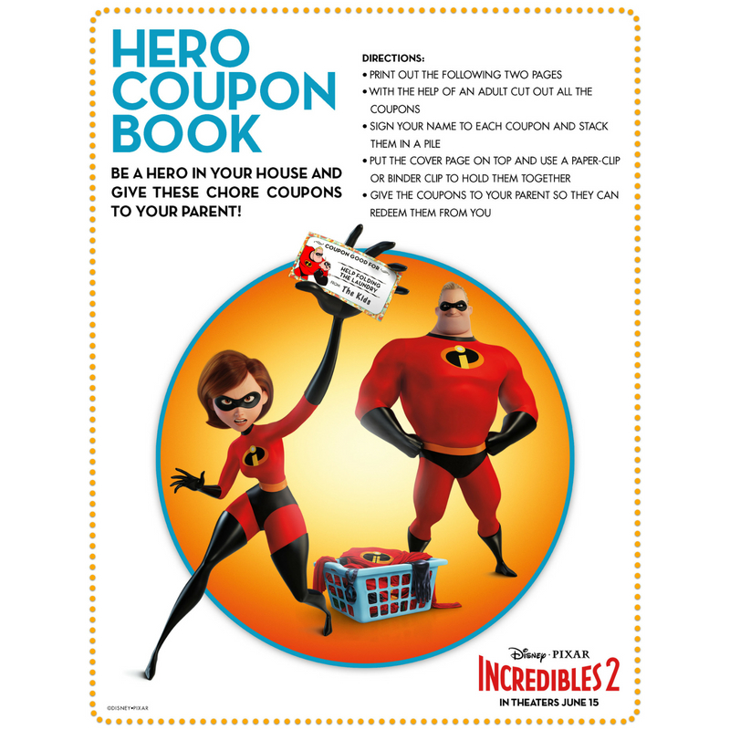 INCREDIBLES 2 Is HERE! Clips and Printables For The Kids!