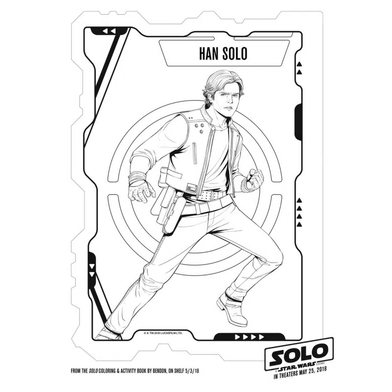 Han Solo Coloring Page