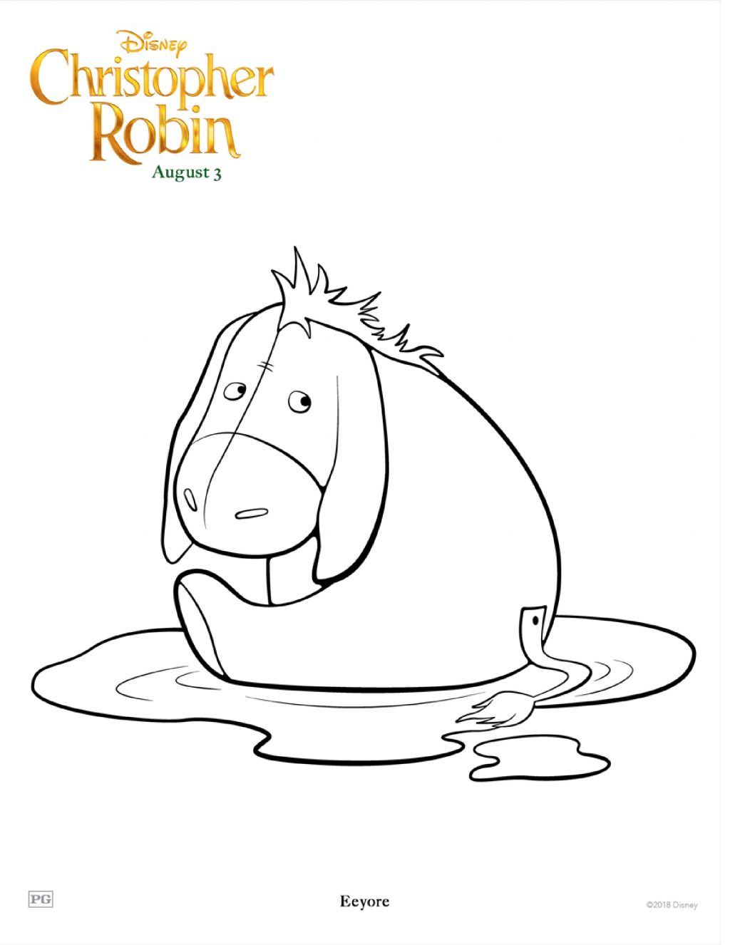 Christopher Robin Coloring Page