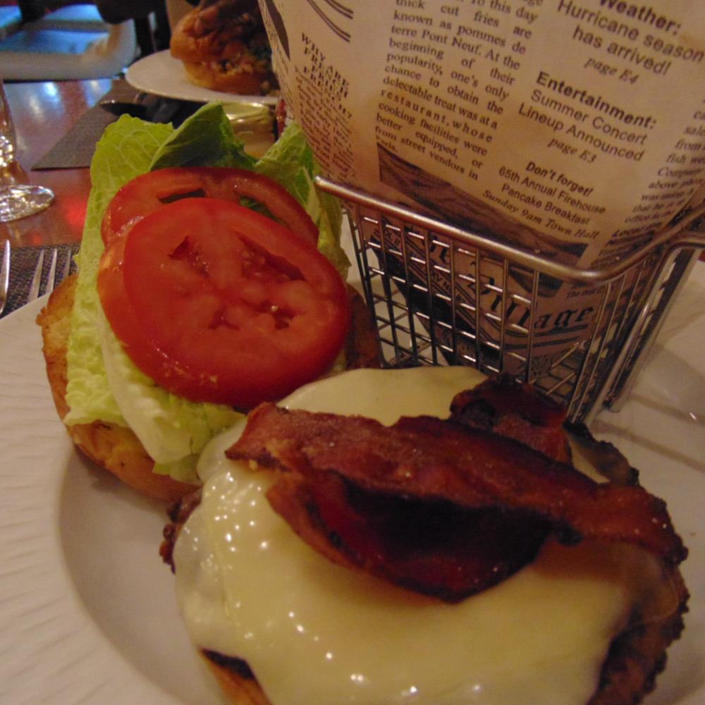 Luxury All-Inclusive The Clement Hotel- hamburger for dinner 