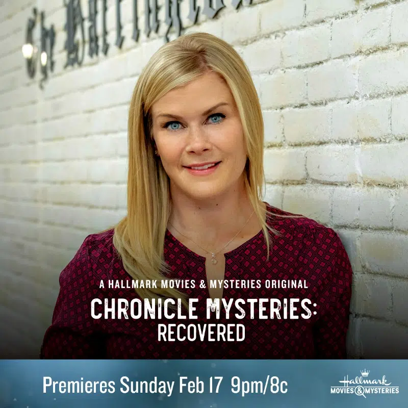 Hallmark Movies & Mysteries "Chronicle Mysteries: Recovered" Premiering this Sunday, Feb. 17th at 9pm/8c!