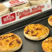 Delicious & Easy Bacon, Beer & Cheddar English Muffin Bites
