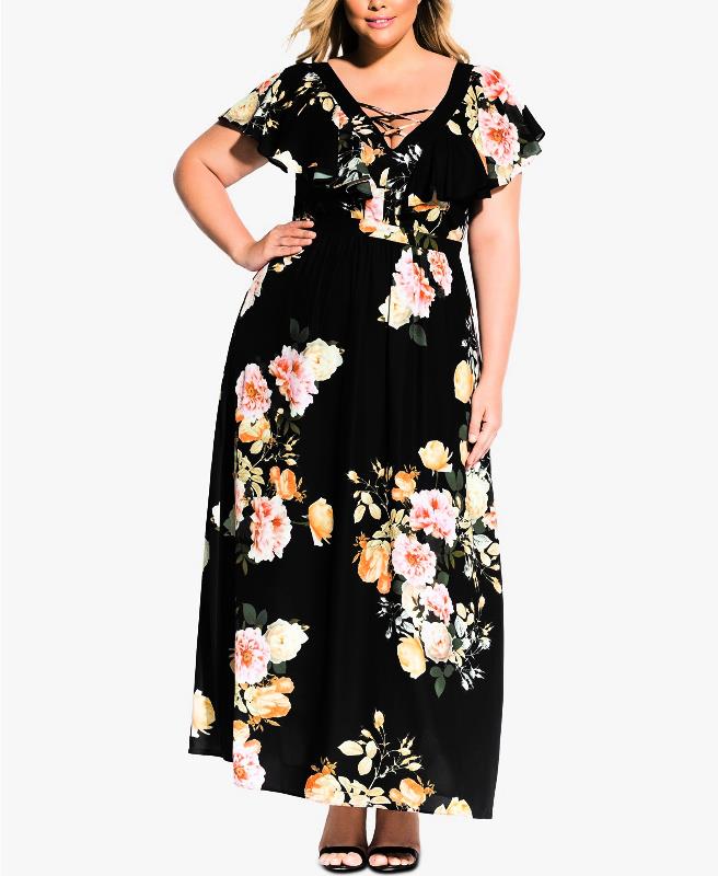 Macys plus cheap size dresses clearance