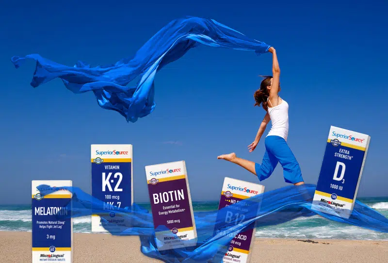 woman running with blue sheet