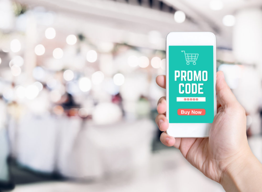 Promotion vectorielle premium bon cadeau avec code promo. fond de carte-cadeau premium pour le commerce électronique, les achats en ligne. commercialisation. illustration.