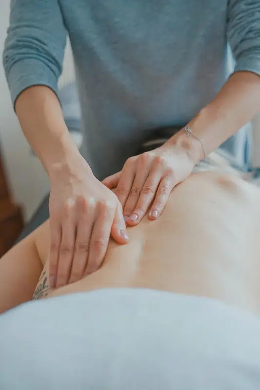 person getting a massage