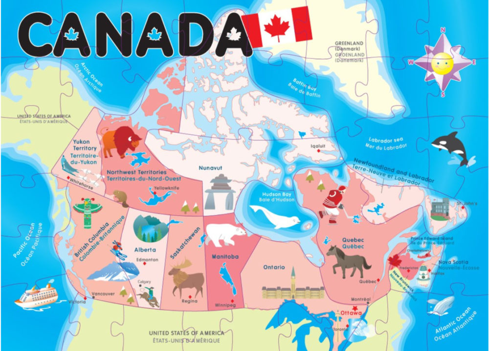 map of Canada