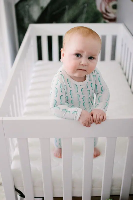 baby in a crib