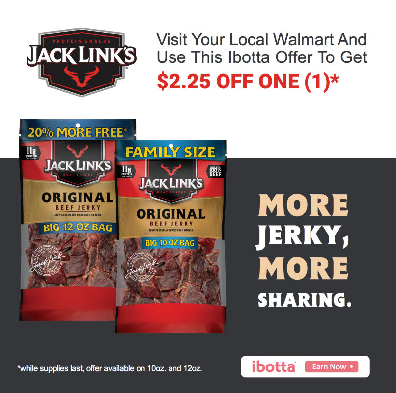 Jack Link's Beef Jerky Ibotta Offer