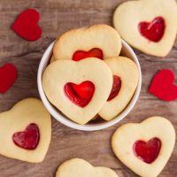 Valentine Stained Glass Cookies