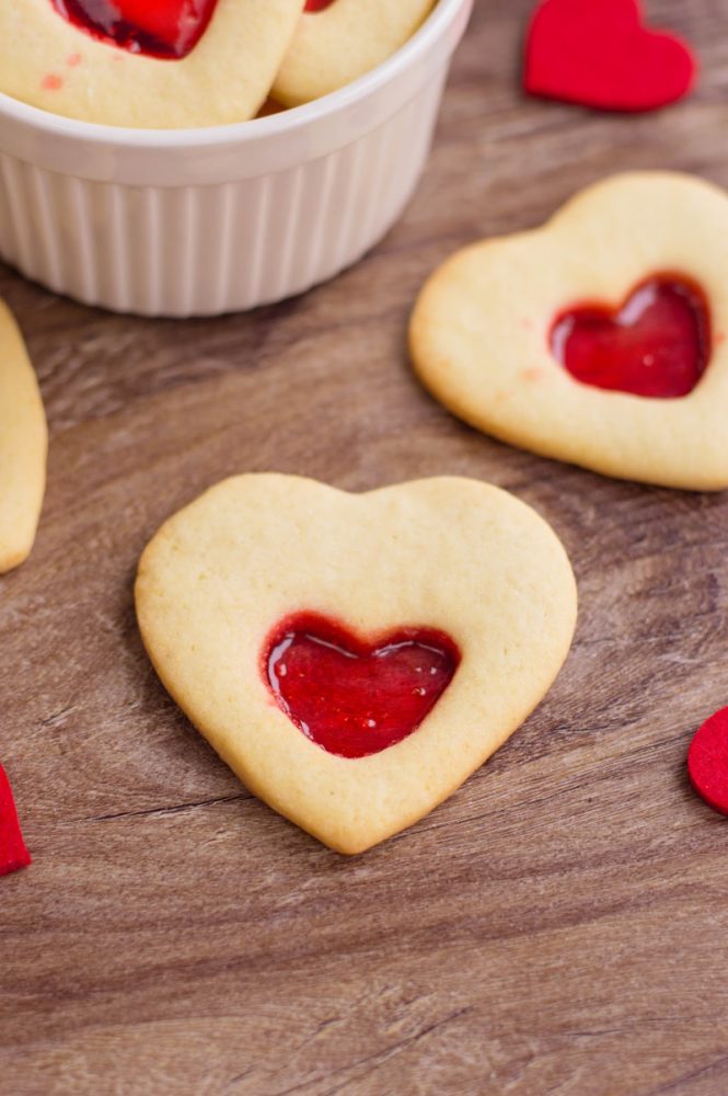 Valentine Stained Glass Cookies