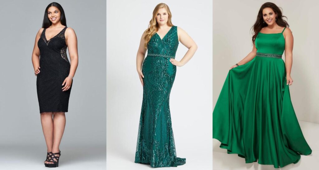 Cocktail dresses for store curvy ladies