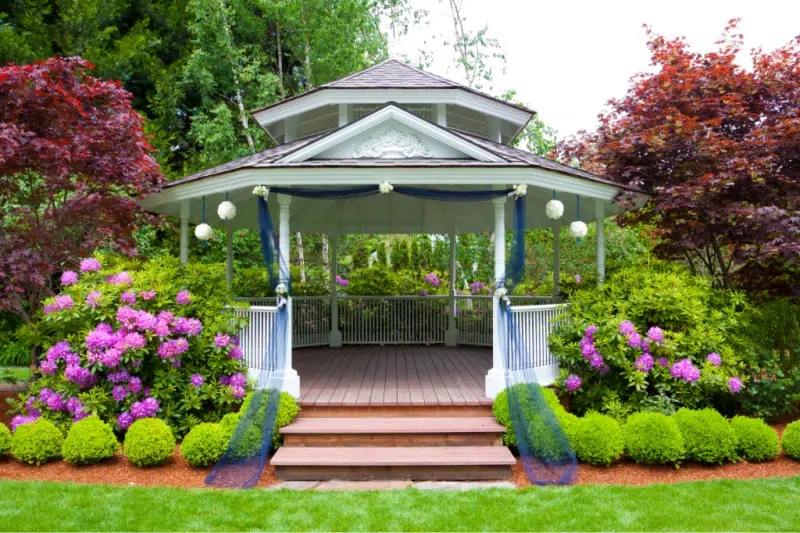 back yard wedding