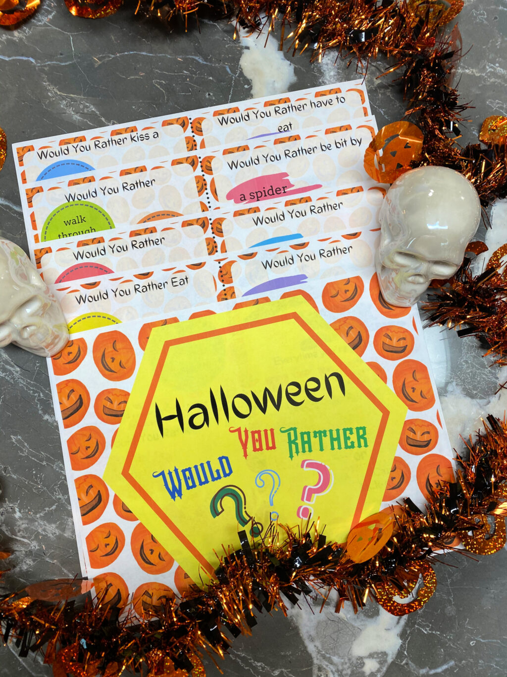 125 Halloween Would You Rather Questions {Free Printable}