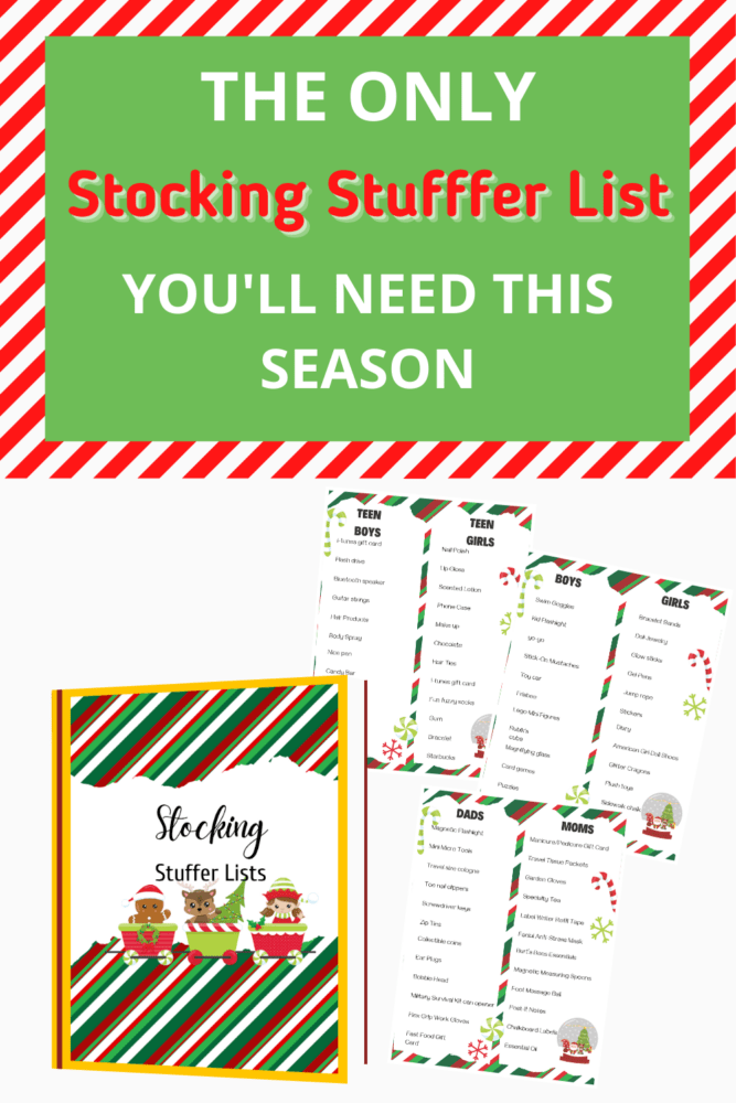 Stocking Stuffer List Printable