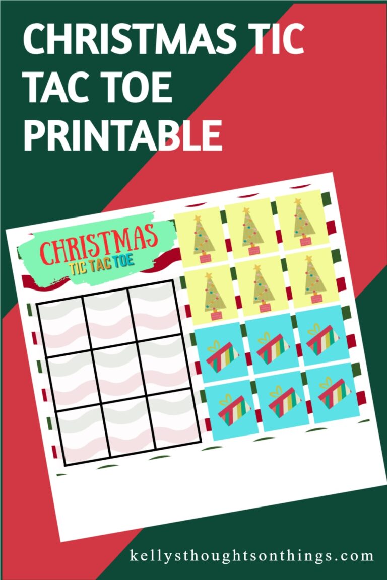 christmas tic tac toe printable kellys thoughts on things