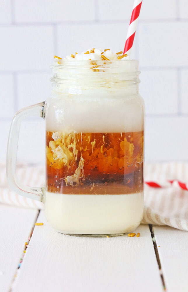 Layered Root Beer Float Cocktail
