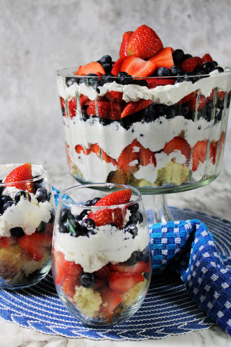 trifle in jars