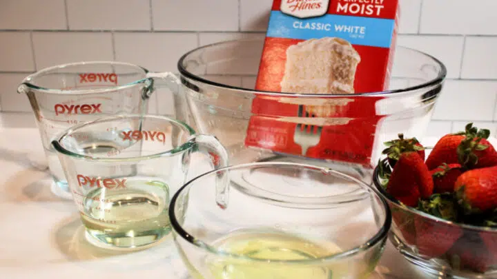 Strawberry Cheesecake Poke Cake