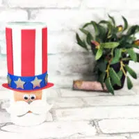 Recycled Chip Can Uncle Sam Patriotic Craft