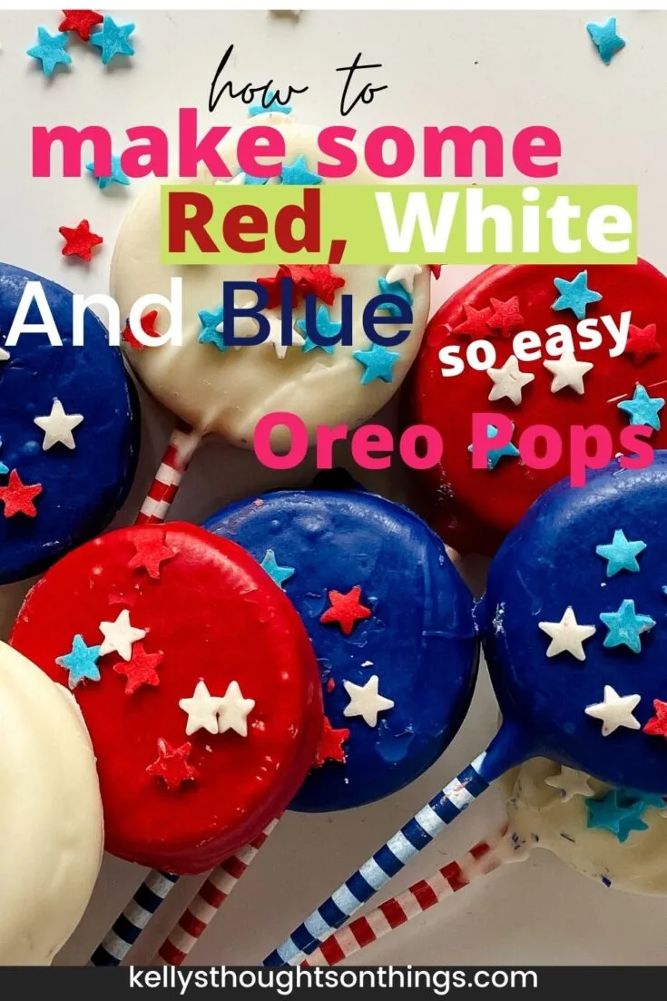 Red, White and Blue Oreo Pops