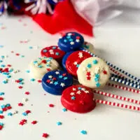 Red, White and Blue Oreo Pops Recipe