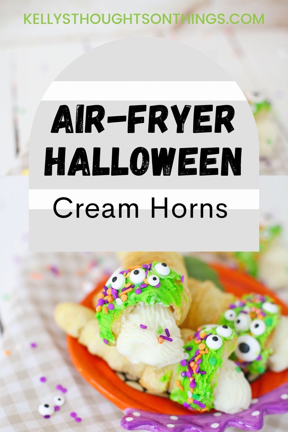 AirFryer Halloween Cream Horns Recipe