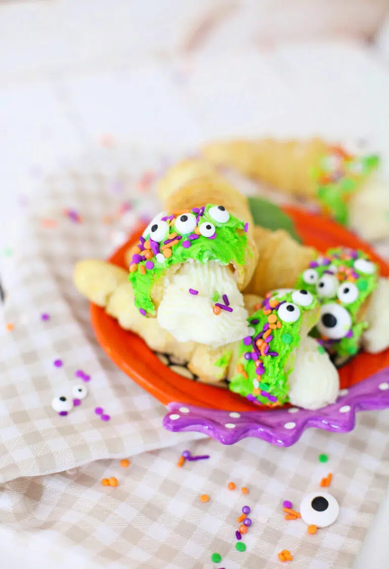 Air-Fryer Halloween Cream Horns Recipe
