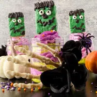 Frankenstein Cupcakes in a Jar Tutorial