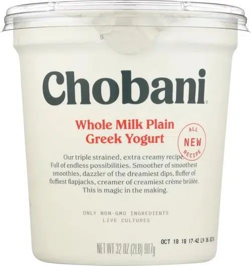 Invest In The Highly Nutritious Chobani Whole Milk Greek Yogurt!