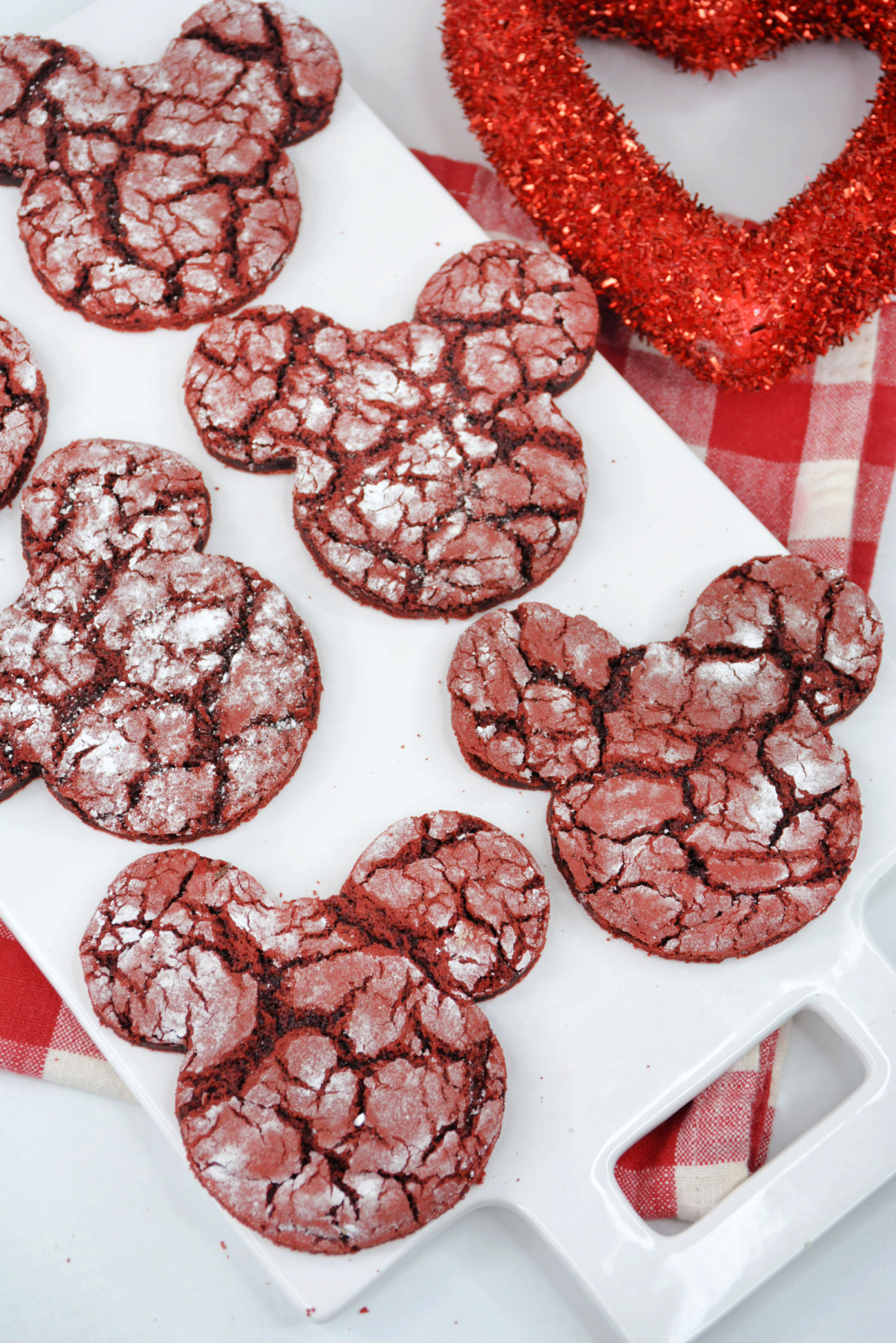 Red Velvet Mickey Crinkle Cookies Recipe