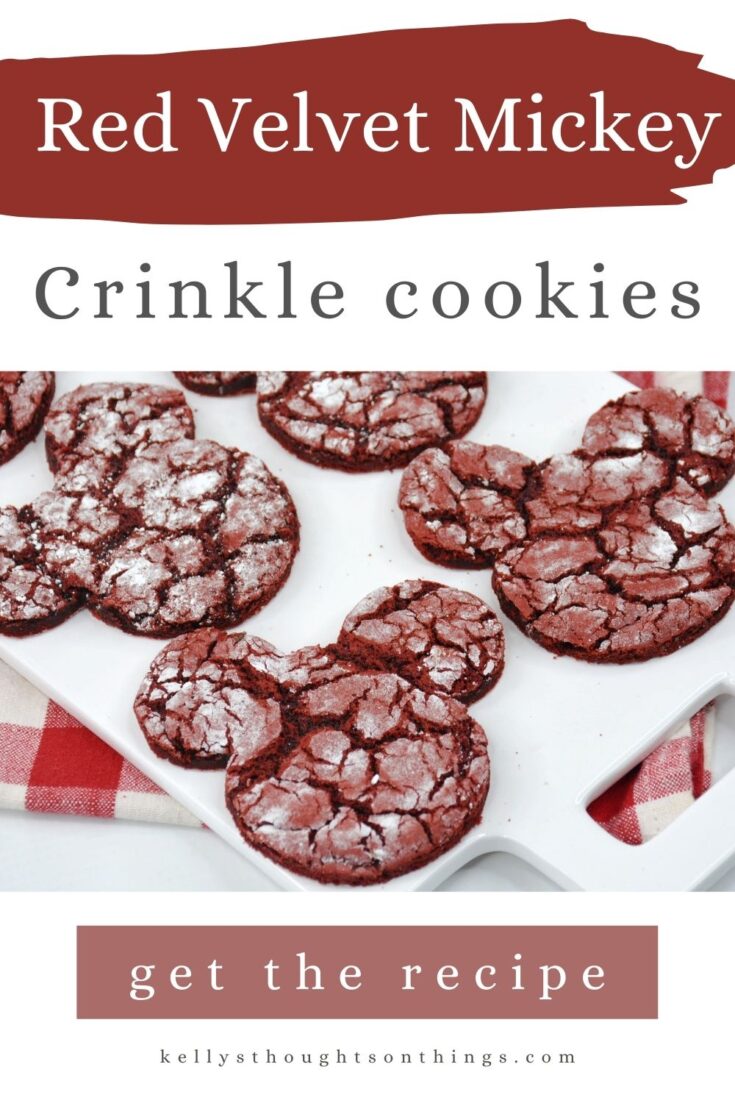 Red Velvet Mickey Crinkle Cookies Recipe