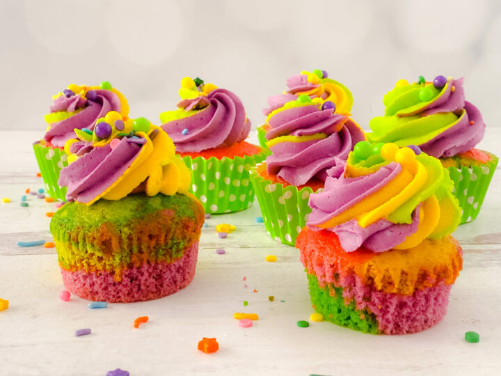 Mardi Gras Cupcakes