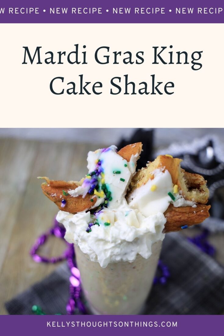 Fun and Festive Mardi Gras King Cake Shake