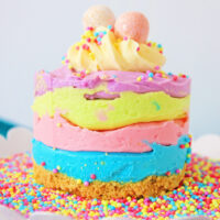 Colorful and Fluffy Easter No-Bake Mini Cheesecake