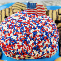 Patriotic Funfetti Cake Mix Dessert Ball