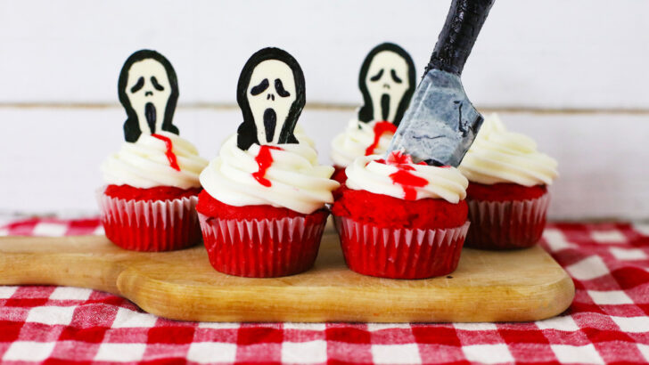 Scary Delicious Scream-Inspired Cupcakes