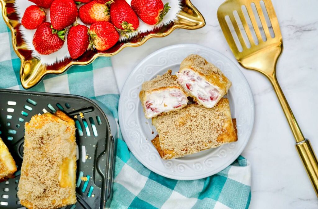 Chocolate Strawberry Chimichangas