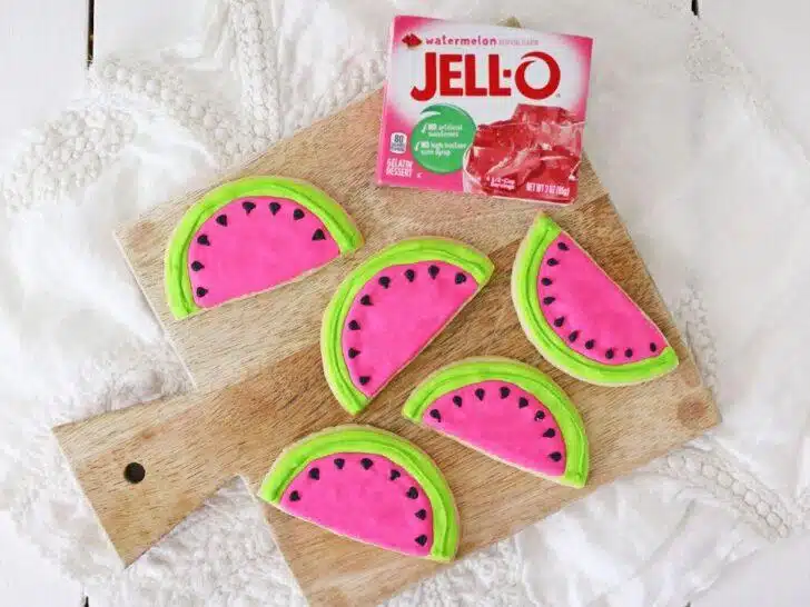 Colorful Watermelon Cookies