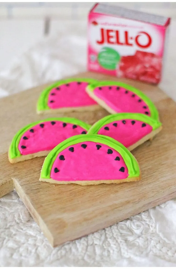 Colorful Watermelon Cookies