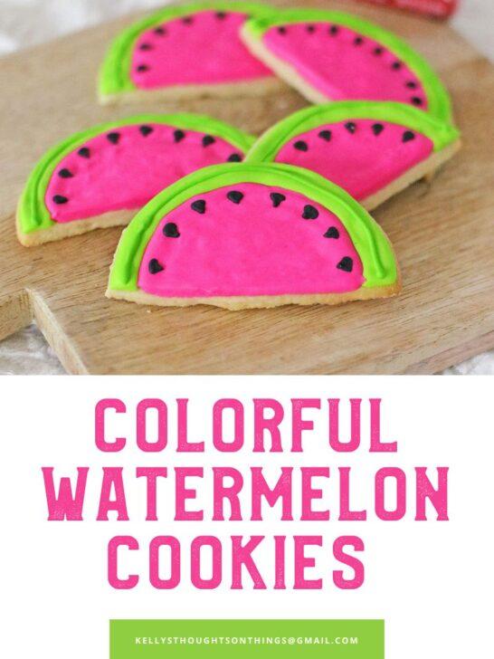 Fun and Colorful Watermelon Cookies