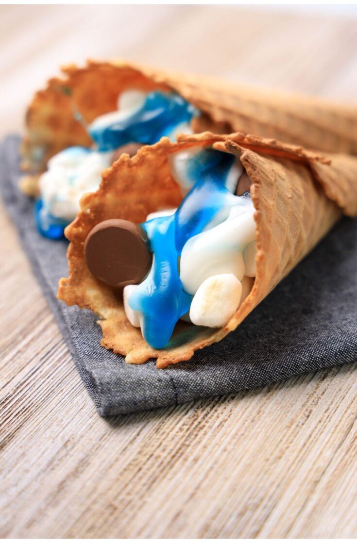 Dive into Sweetness with Shark Campfire Cones